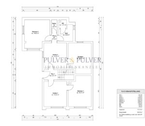 Wohnflächenberechnung EG exp.